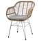 Manhattan Comfort Antibes 1.0 Steel Rattan 3-Piece Patio Conversation Set with Cushions in Grey OD-CV010-GY - alternate 10